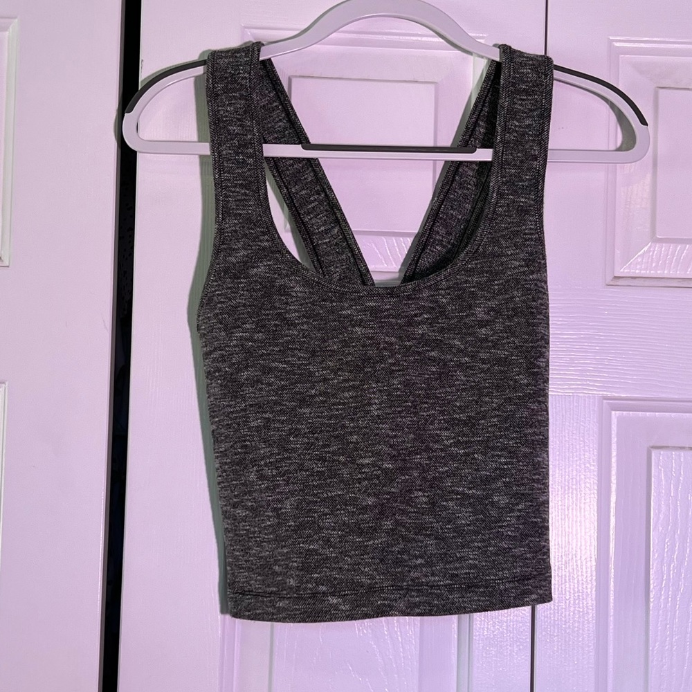 Grey crop top